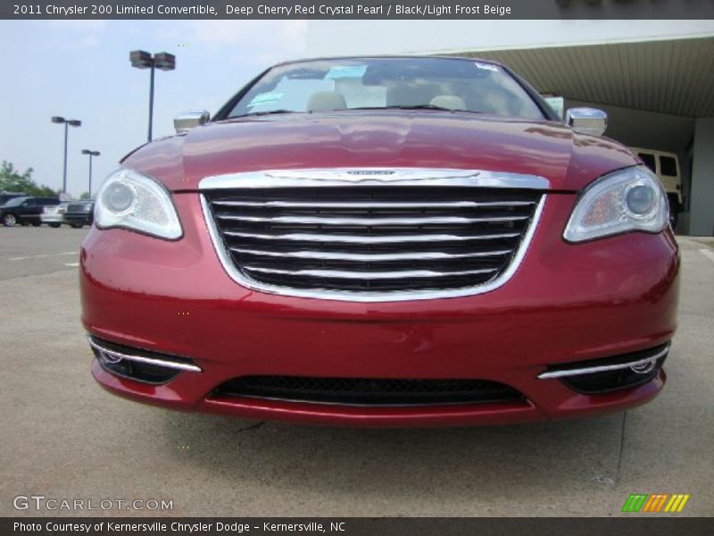 Deep Cherry Red Crystal Pearl / Black/Light Frost Beige 2011 Chrysler 200 Limited Convertible