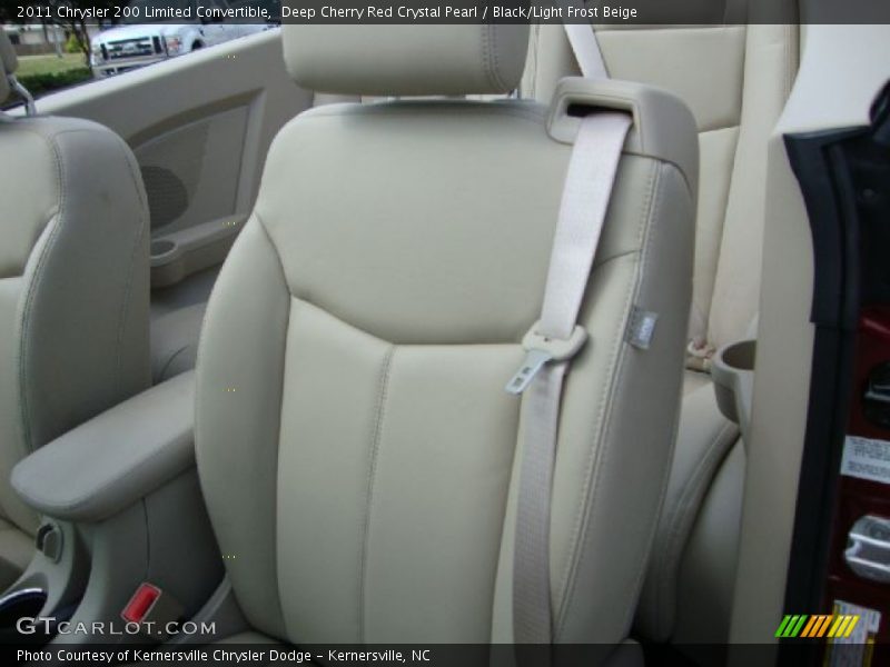 Deep Cherry Red Crystal Pearl / Black/Light Frost Beige 2011 Chrysler 200 Limited Convertible