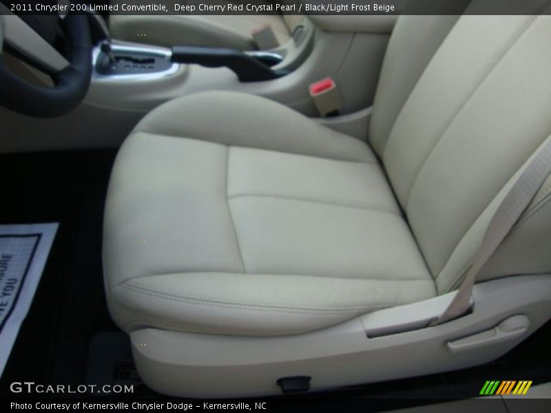 Deep Cherry Red Crystal Pearl / Black/Light Frost Beige 2011 Chrysler 200 Limited Convertible