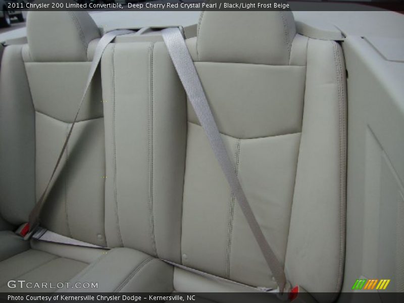 Deep Cherry Red Crystal Pearl / Black/Light Frost Beige 2011 Chrysler 200 Limited Convertible