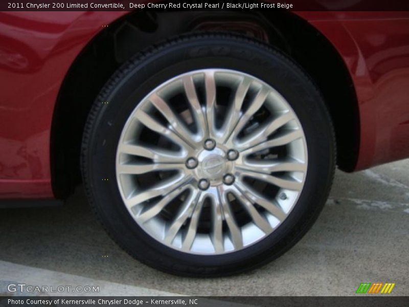 Deep Cherry Red Crystal Pearl / Black/Light Frost Beige 2011 Chrysler 200 Limited Convertible