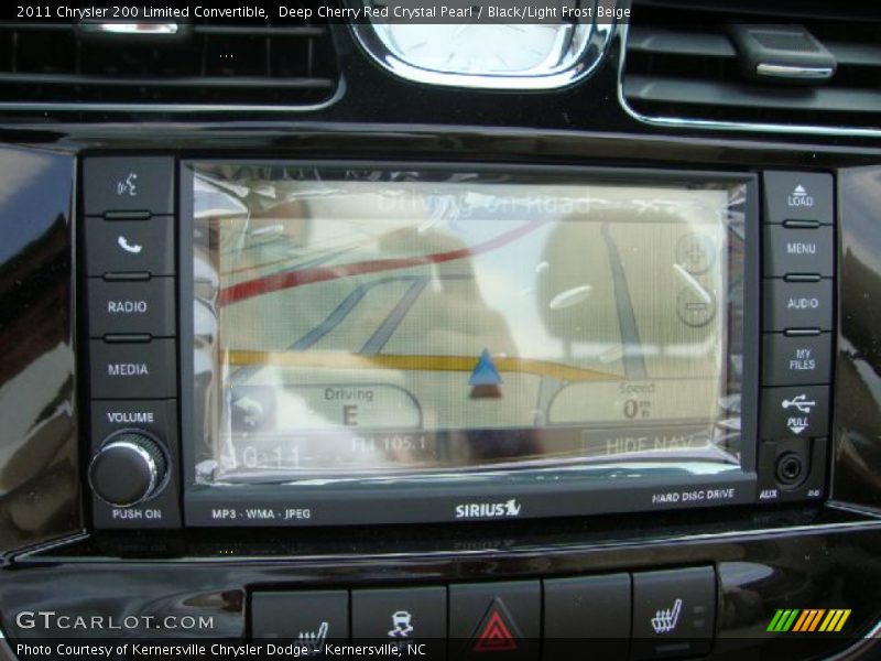 Deep Cherry Red Crystal Pearl / Black/Light Frost Beige 2011 Chrysler 200 Limited Convertible