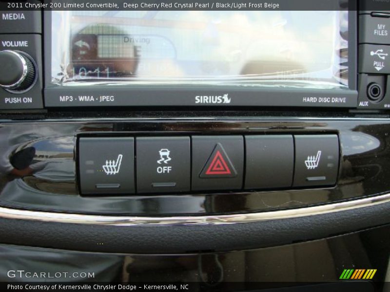 Deep Cherry Red Crystal Pearl / Black/Light Frost Beige 2011 Chrysler 200 Limited Convertible