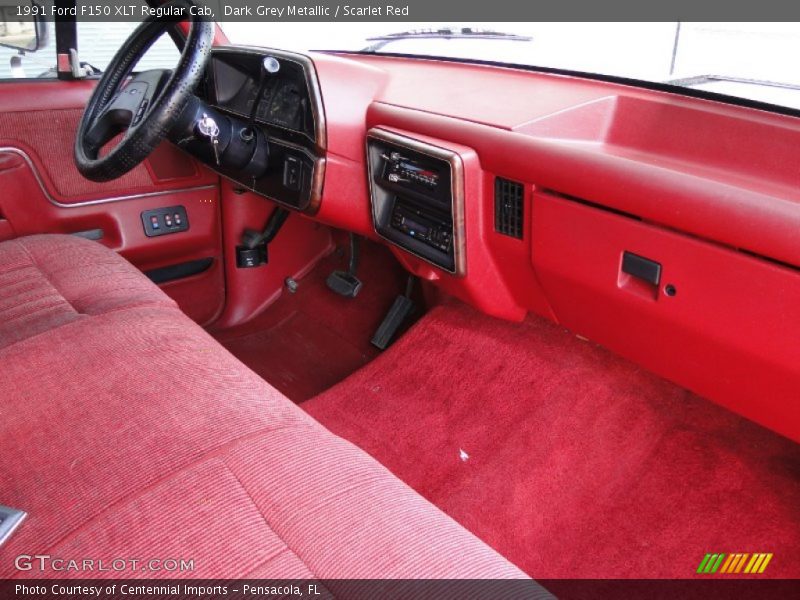  1991 F150 XLT Regular Cab Scarlet Red Interior