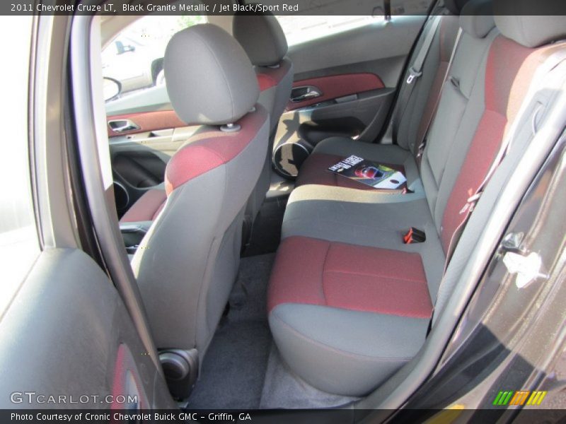 Black Granite Metallic / Jet Black/Sport Red 2011 Chevrolet Cruze LT