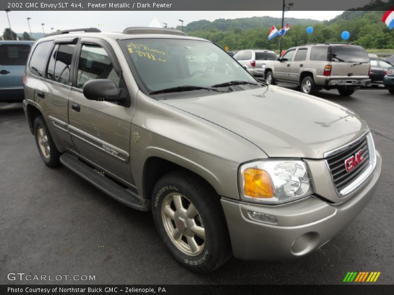 Pewter Metallic / Dark Pewter 2002 GMC Envoy SLT 4x4