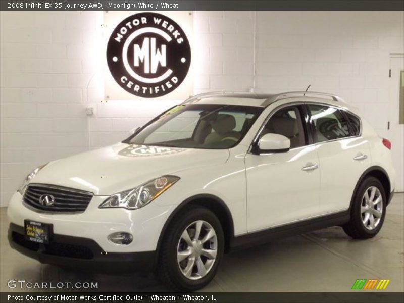 Moonlight White / Wheat 2008 Infiniti EX 35 Journey AWD