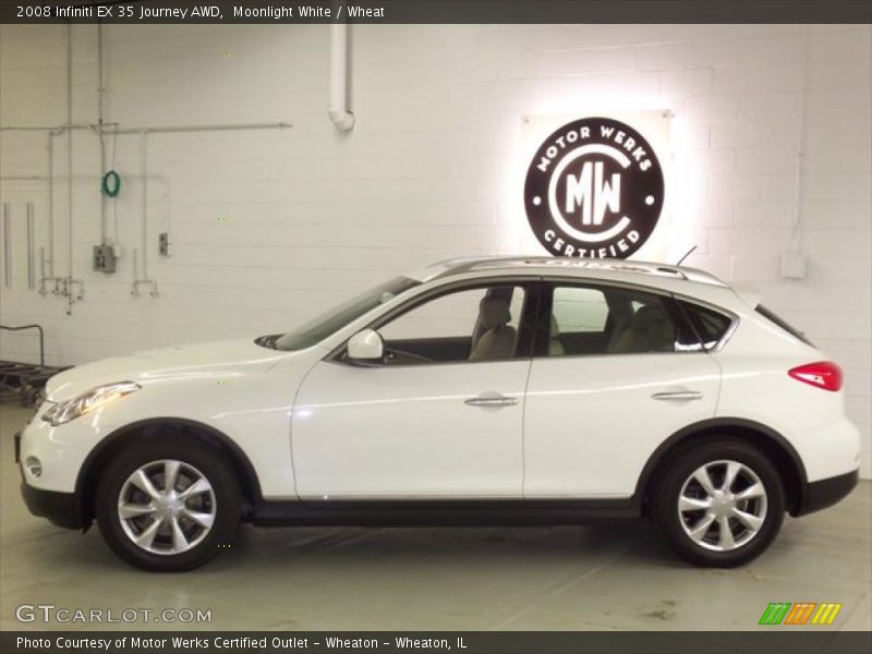 Moonlight White / Wheat 2008 Infiniti EX 35 Journey AWD