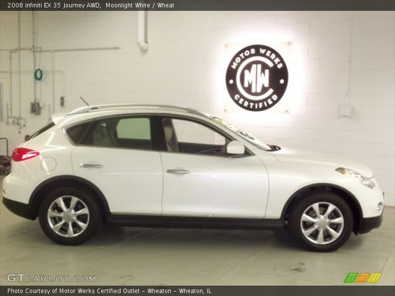 Moonlight White / Wheat 2008 Infiniti EX 35 Journey AWD