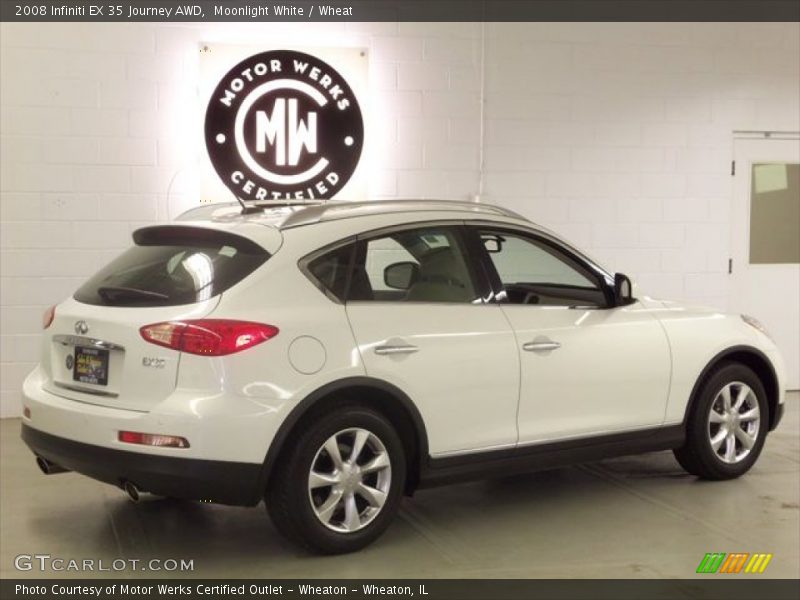 Moonlight White / Wheat 2008 Infiniti EX 35 Journey AWD