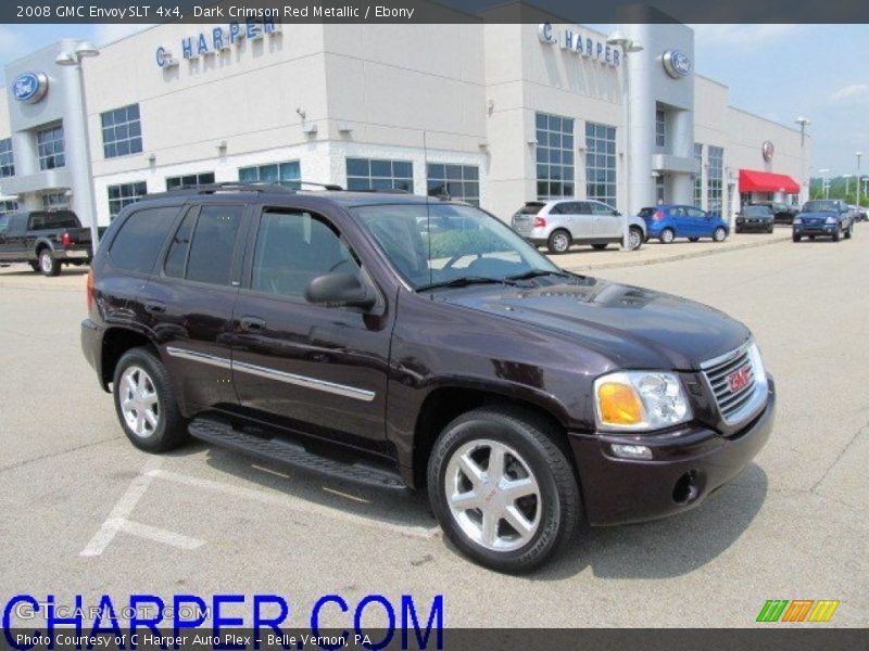 Dark Crimson Red Metallic / Ebony 2008 GMC Envoy SLT 4x4