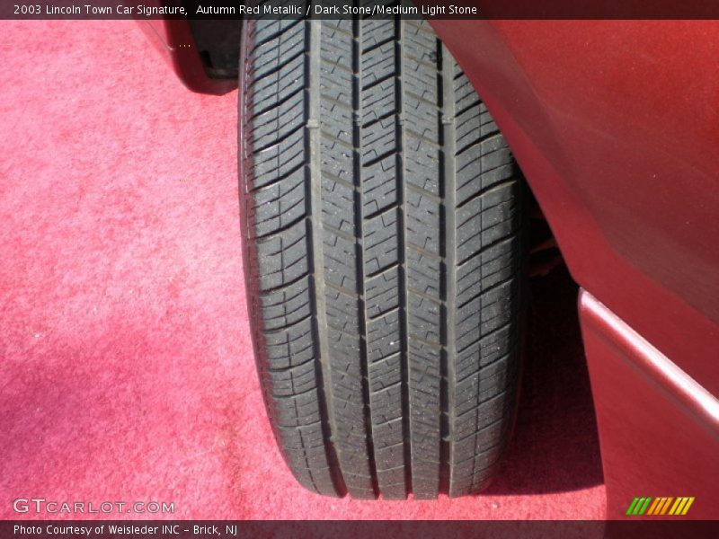 Autumn Red Metallic / Dark Stone/Medium Light Stone 2003 Lincoln Town Car Signature