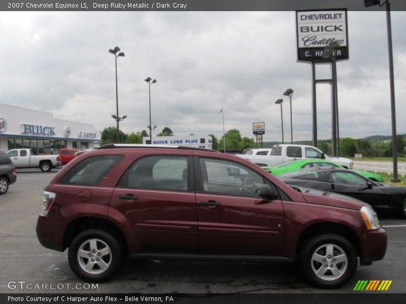 Deep Ruby Metallic / Dark Gray 2007 Chevrolet Equinox LS