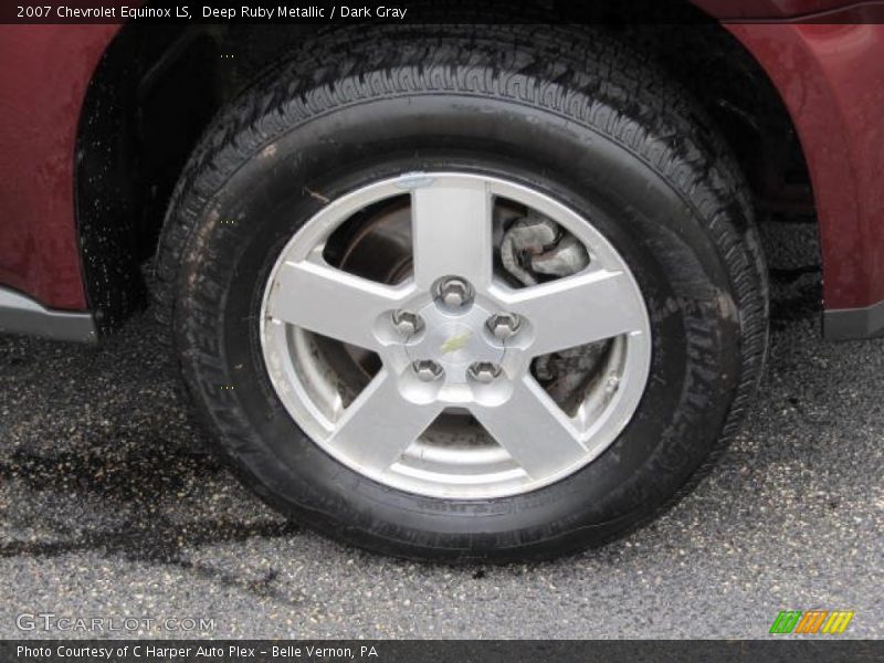 Deep Ruby Metallic / Dark Gray 2007 Chevrolet Equinox LS