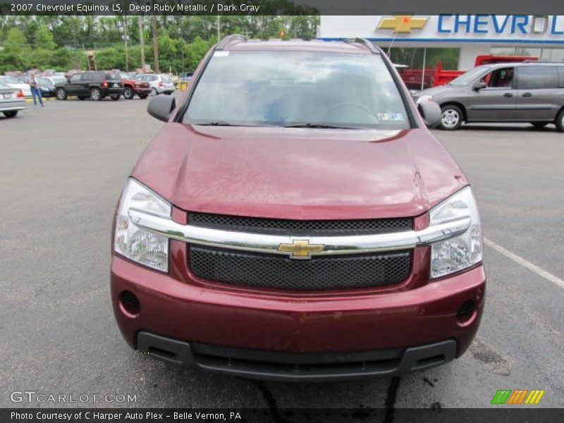 Deep Ruby Metallic / Dark Gray 2007 Chevrolet Equinox LS