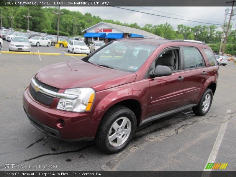 Deep Ruby Metallic / Dark Gray 2007 Chevrolet Equinox LS