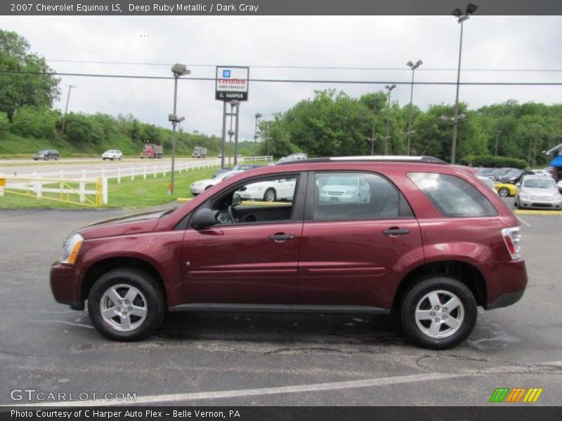 Deep Ruby Metallic / Dark Gray 2007 Chevrolet Equinox LS