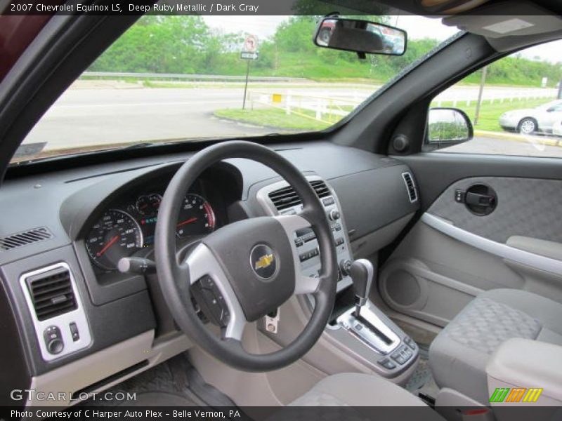 Deep Ruby Metallic / Dark Gray 2007 Chevrolet Equinox LS