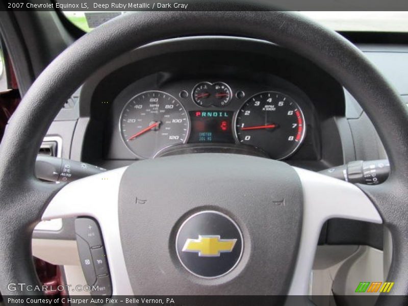 Deep Ruby Metallic / Dark Gray 2007 Chevrolet Equinox LS
