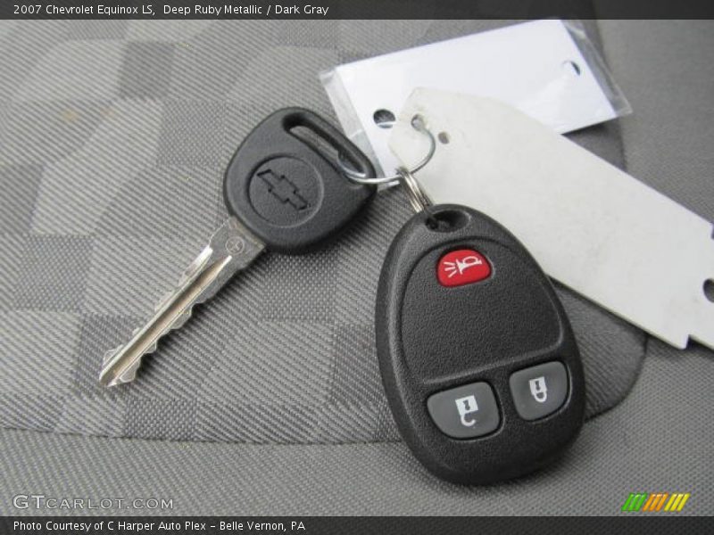 Deep Ruby Metallic / Dark Gray 2007 Chevrolet Equinox LS