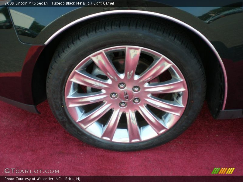 Tuxedo Black Metallic / Light Camel 2009 Lincoln MKS Sedan