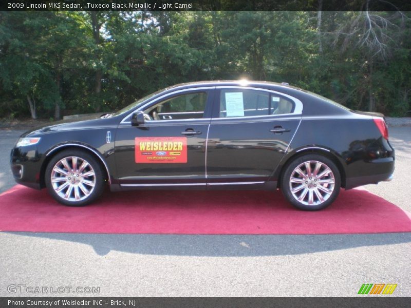 Tuxedo Black Metallic / Light Camel 2009 Lincoln MKS Sedan