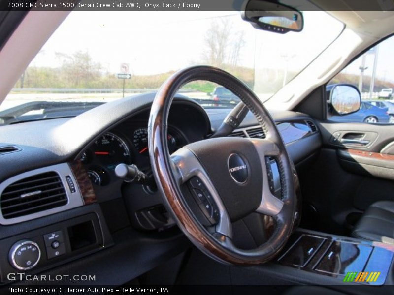 Onyx Black / Ebony 2008 GMC Sierra 1500 Denali Crew Cab AWD