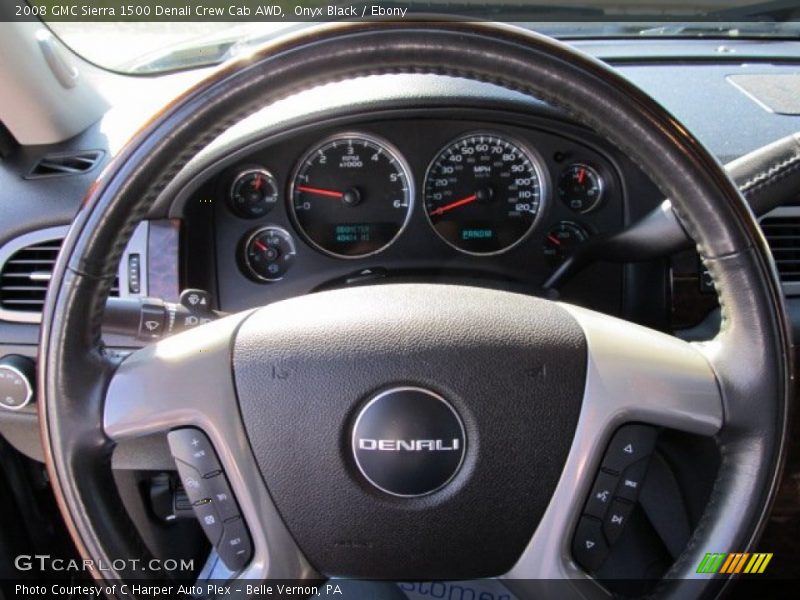 Onyx Black / Ebony 2008 GMC Sierra 1500 Denali Crew Cab AWD