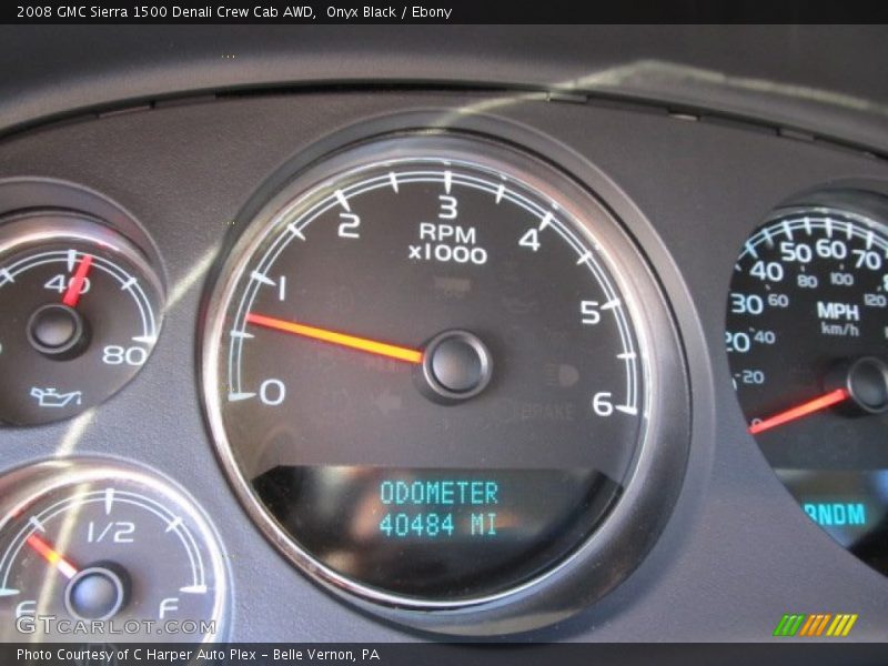 Onyx Black / Ebony 2008 GMC Sierra 1500 Denali Crew Cab AWD