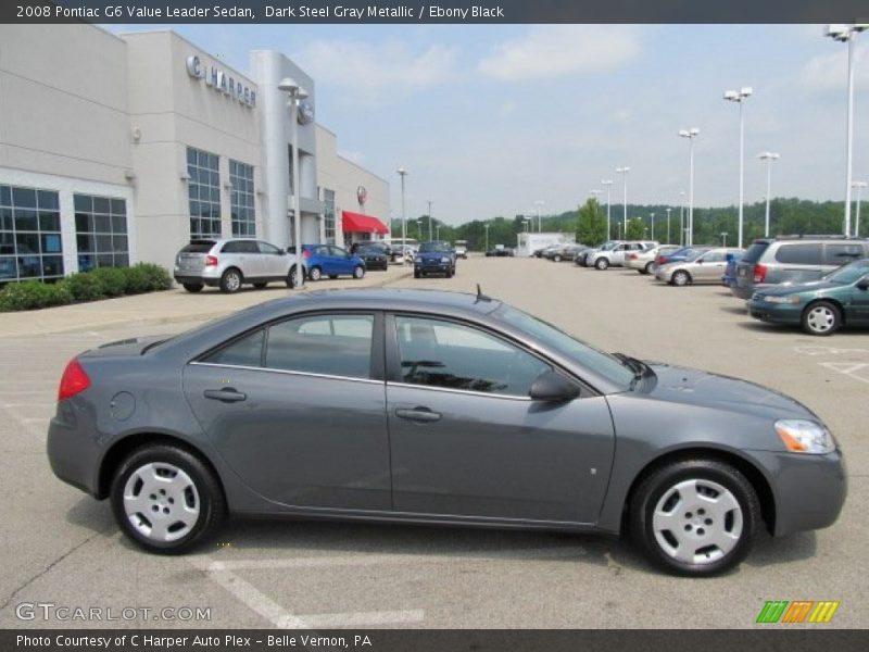 Dark Steel Gray Metallic / Ebony Black 2008 Pontiac G6 Value Leader Sedan