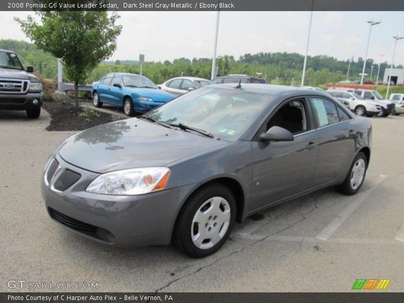 Dark Steel Gray Metallic / Ebony Black 2008 Pontiac G6 Value Leader Sedan