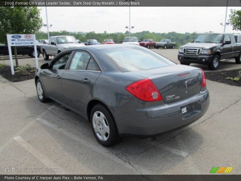 Dark Steel Gray Metallic / Ebony Black 2008 Pontiac G6 Value Leader Sedan