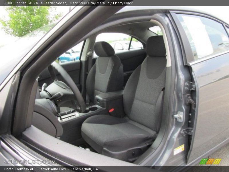 Dark Steel Gray Metallic / Ebony Black 2008 Pontiac G6 Value Leader Sedan