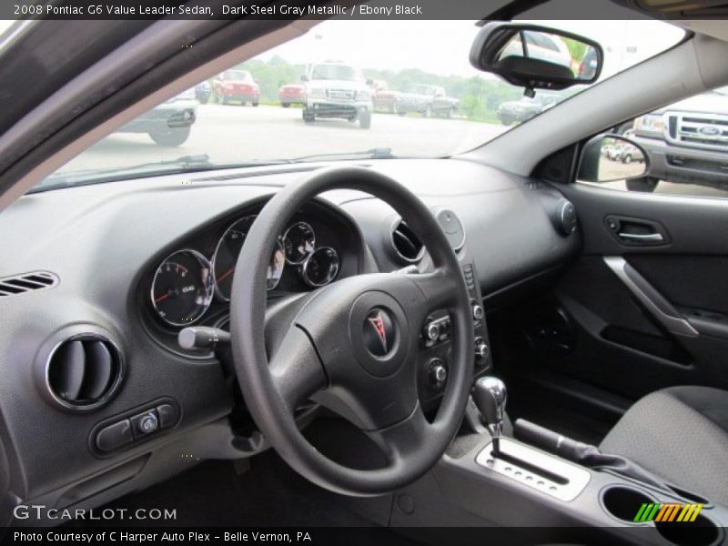 Dark Steel Gray Metallic / Ebony Black 2008 Pontiac G6 Value Leader Sedan