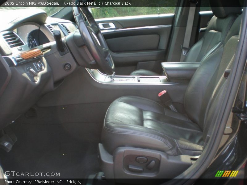 Tuxedo Black Metallic / Charcoal Black 2009 Lincoln MKS AWD Sedan
