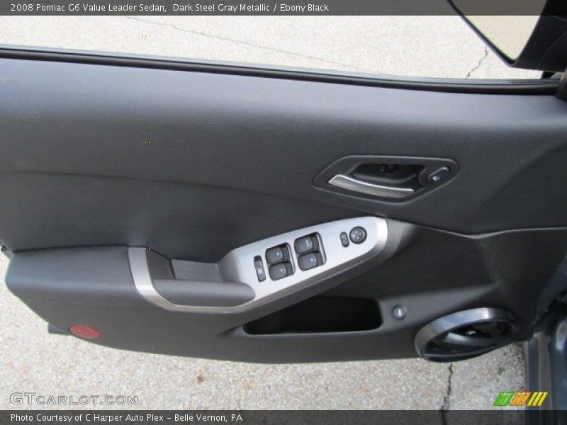 Dark Steel Gray Metallic / Ebony Black 2008 Pontiac G6 Value Leader Sedan