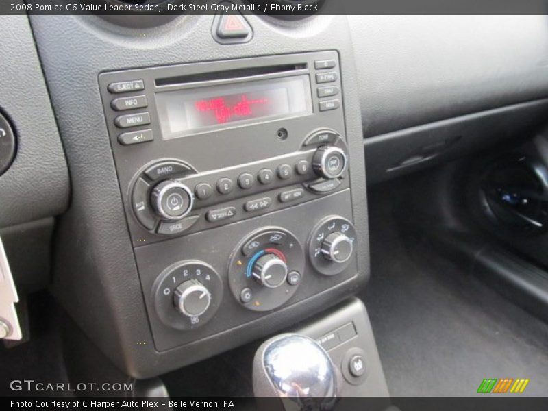 Dark Steel Gray Metallic / Ebony Black 2008 Pontiac G6 Value Leader Sedan