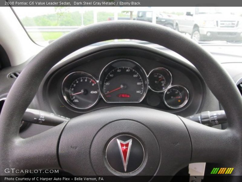 Dark Steel Gray Metallic / Ebony Black 2008 Pontiac G6 Value Leader Sedan
