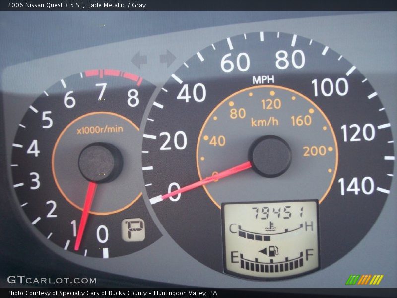 Jade Metallic / Gray 2006 Nissan Quest 3.5 SE