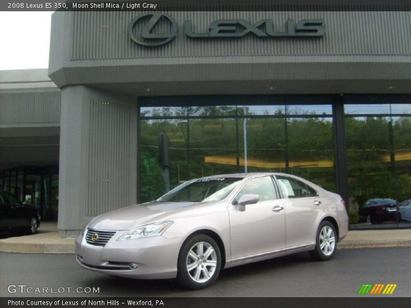 Moon Shell Mica / Light Gray 2008 Lexus ES 350