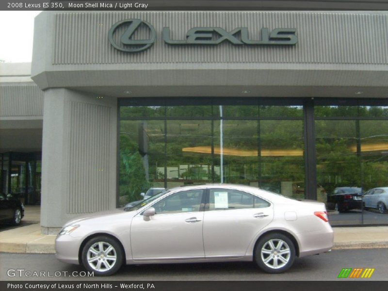Moon Shell Mica / Light Gray 2008 Lexus ES 350