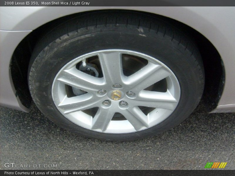 Moon Shell Mica / Light Gray 2008 Lexus ES 350