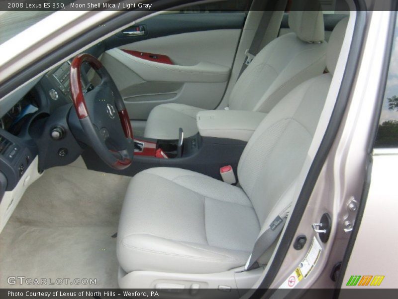 Moon Shell Mica / Light Gray 2008 Lexus ES 350