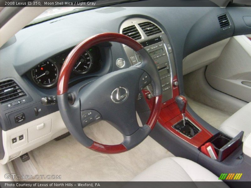 Moon Shell Mica / Light Gray 2008 Lexus ES 350