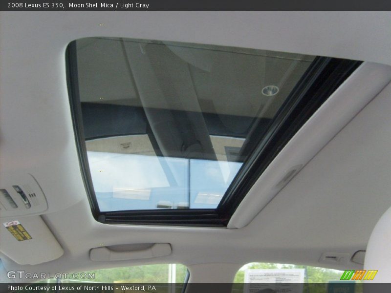 Moon Shell Mica / Light Gray 2008 Lexus ES 350