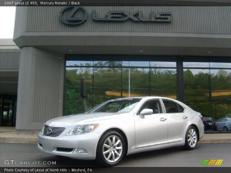 Mercury Metallic / Black 2007 Lexus LS 460