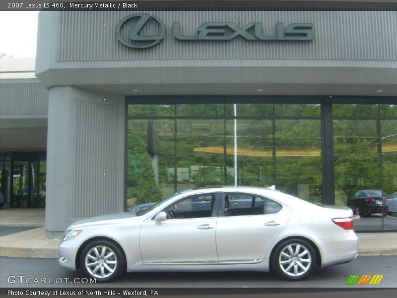 Mercury Metallic / Black 2007 Lexus LS 460