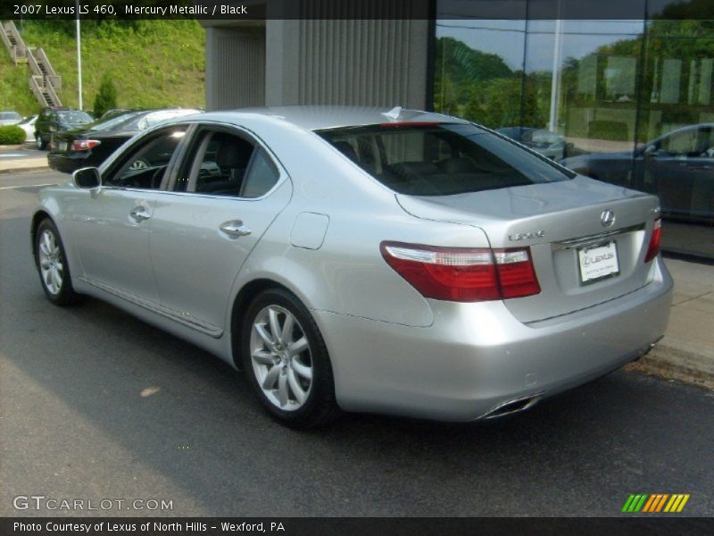Mercury Metallic / Black 2007 Lexus LS 460