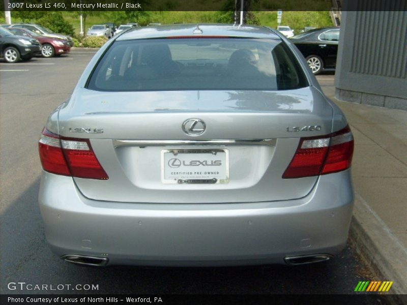 Mercury Metallic / Black 2007 Lexus LS 460