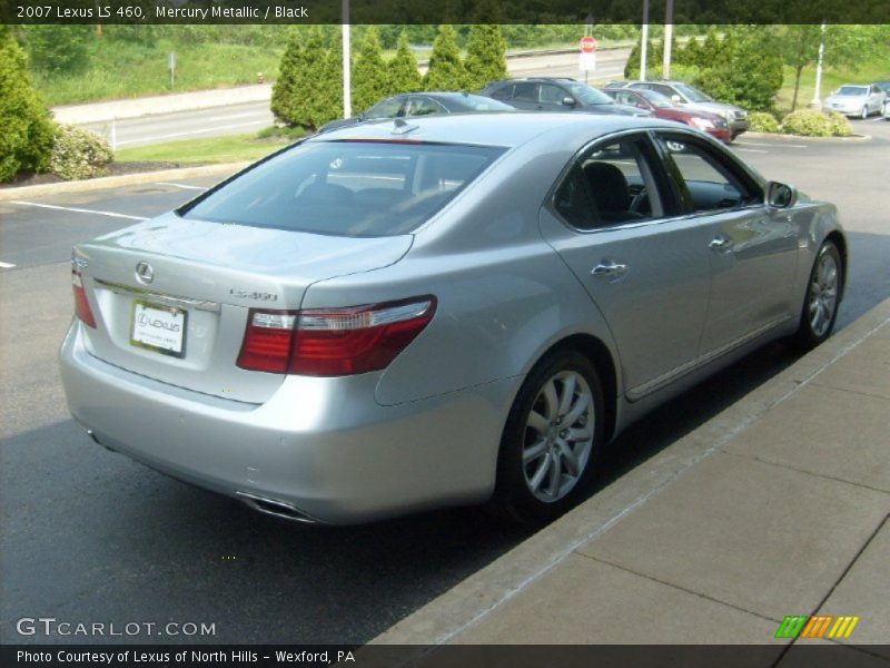 Mercury Metallic / Black 2007 Lexus LS 460